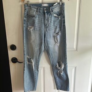 Oasis Light Blue Ripped Jeans